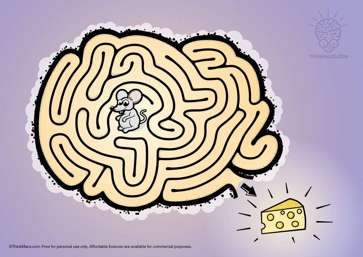 Mouse and cheese maze free mouse cheese maze in color